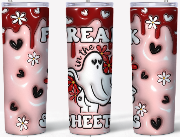 3D inflated Freak in the Sheets 20oz Tumbler