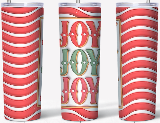 3D inflated Joy Joy Joy 20oz Tumbler