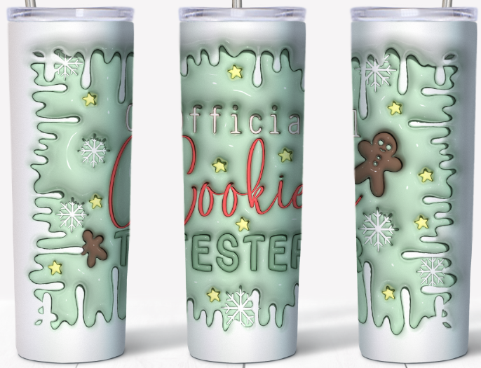 3D inflated Official Cookie Tester 20oz Tumbler