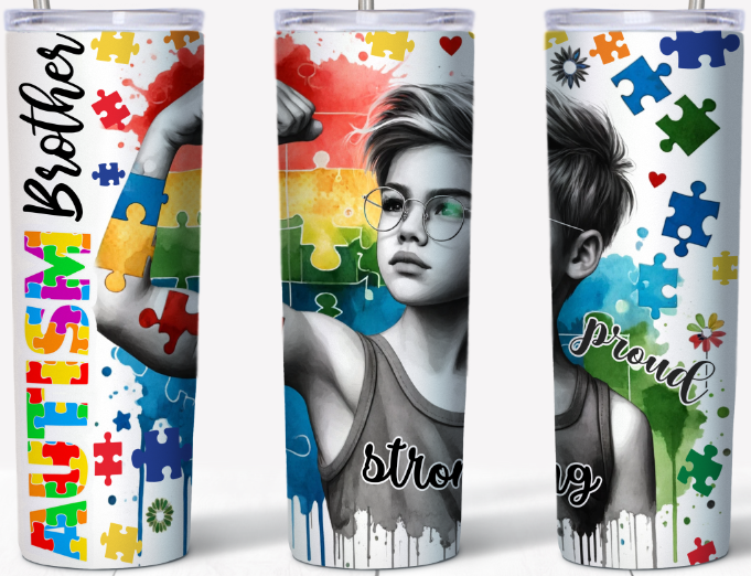 Autism Brother 20oz Tumbler