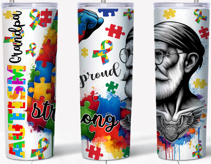 Autism Grandpa 20oz Tumbler