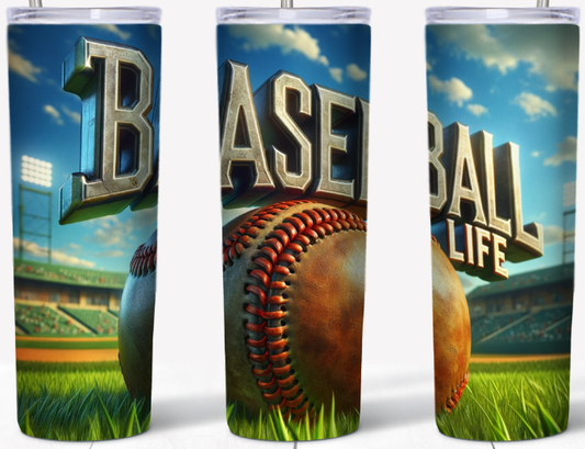 Baseball life on field 20oz Tumbler