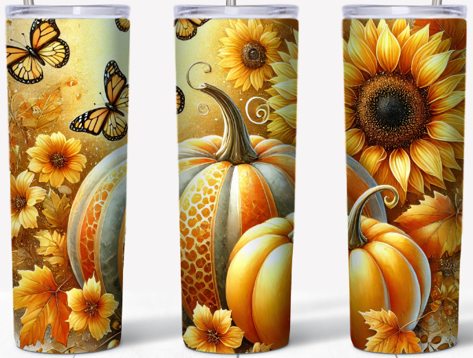 Pumpkins & Sunflowers 20oz Tumbler