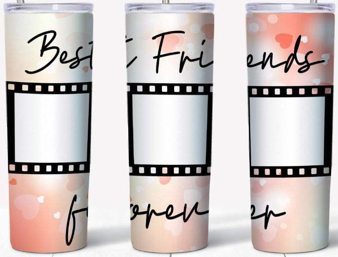 Best Friends forever- personalized 3 photo 20oz Tumbler