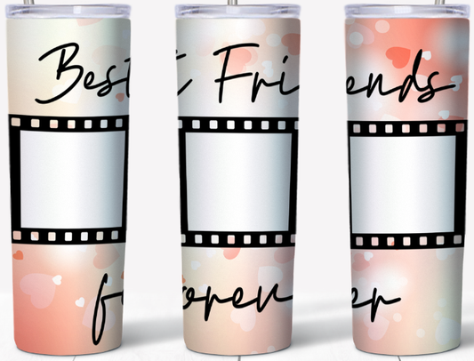 Best Friends forever- personalized 3 photo 20oz Tumbler