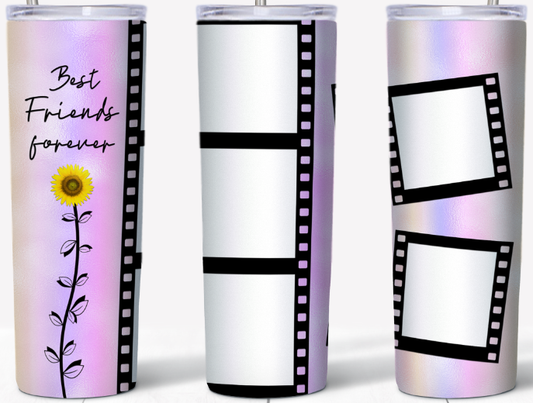 Best Friends forever- personalized 5 photo 20oz Tumbler