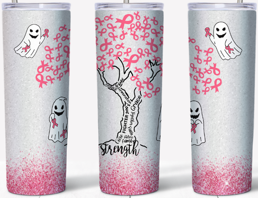 Breast Cancer Awareness Halloween 20oz Tumbler