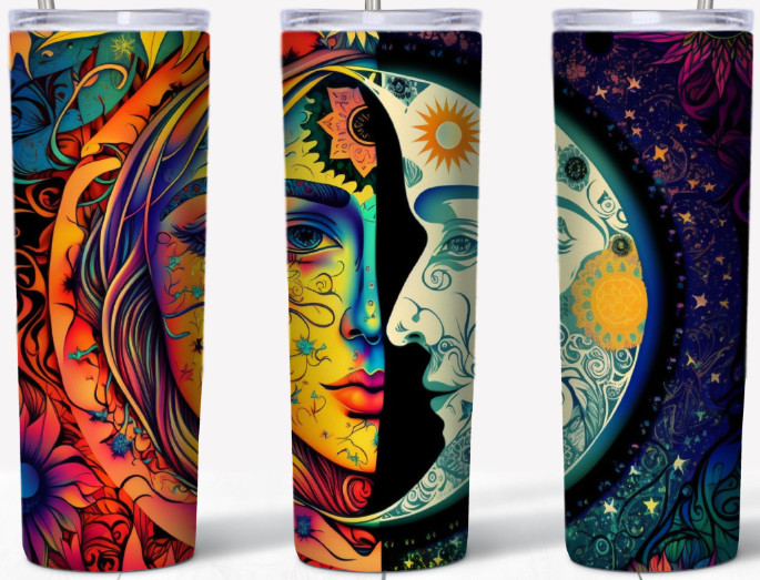 Celestial Sun and Moon 20oz Tumbler