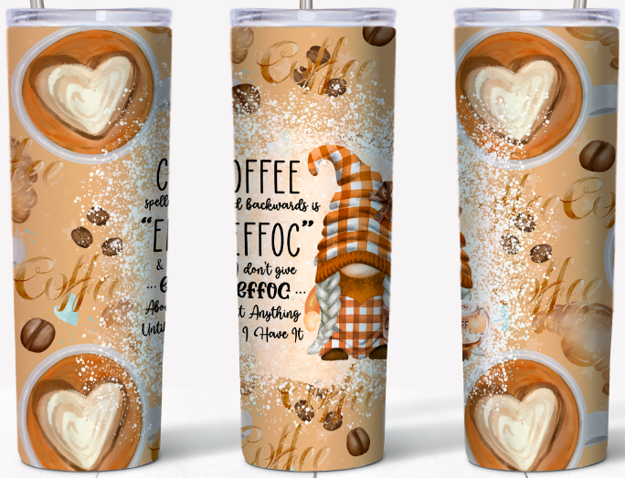 Coffee spelled backwards 15oz & 20oz Tumbler