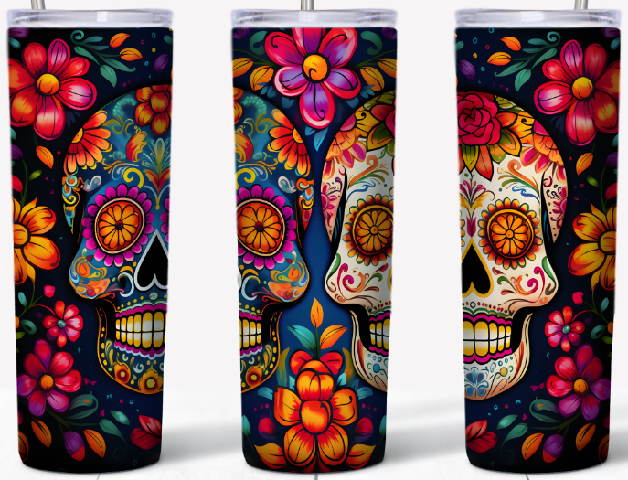 Colorful Sugar Skulls 20oz Tumbler