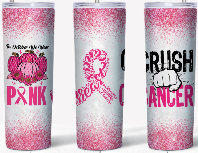 Crush Breast cancer 20oz Tumbler