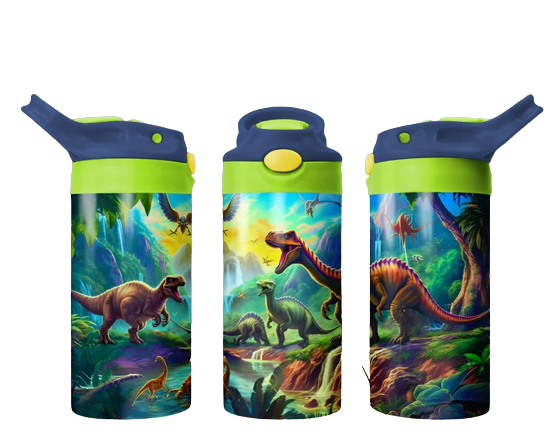 Dinosaurs 12oz Kids Flip Top Sippy Cup Tumbler