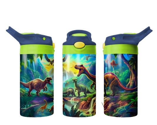 Dinosaurs 12oz Kids Flip Top Sippy Cup Tumbler