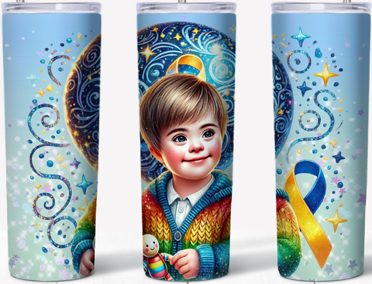 Down Syndrome Awareness Little Boy 20oz Tumbler