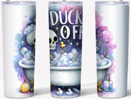 Duck Off Skeleton 20oz Tumbler