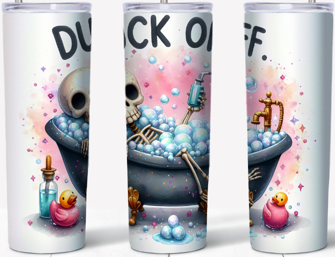 Duck Off Skeleton 20oz Tumbler