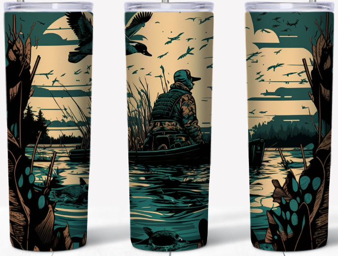 Duck hunting and fishing 20oz Tumbler