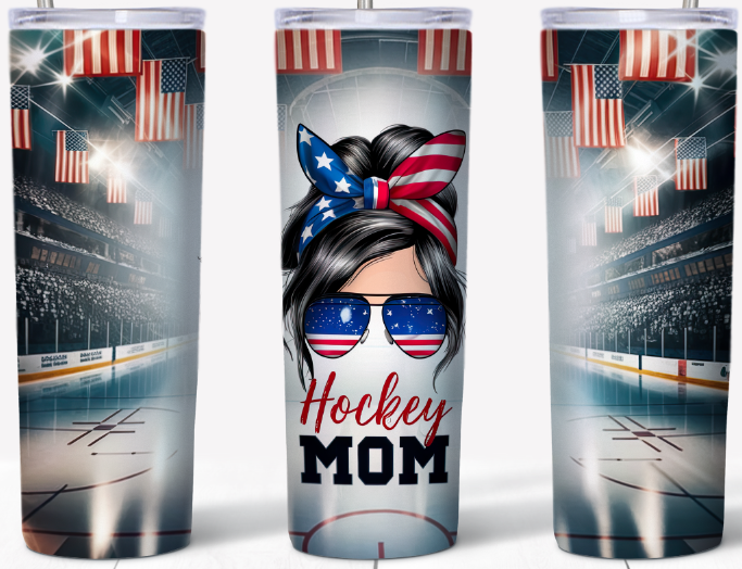 Patriotic Hockey Mom 20oz Tumbler