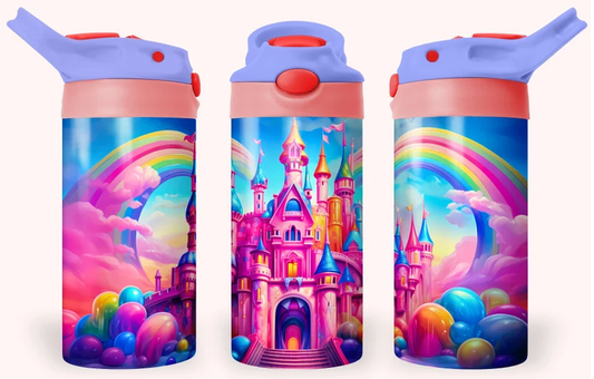 Fantasy Castle 12oz Flip Top Tumbler