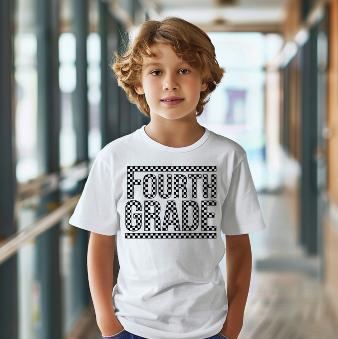 Checkered Grade Youth T-shirt