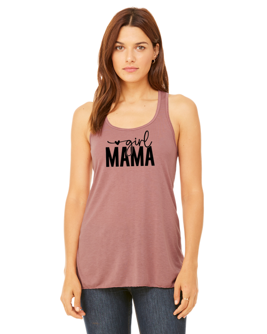 Girl Mama Tank Top Flowy Racerback