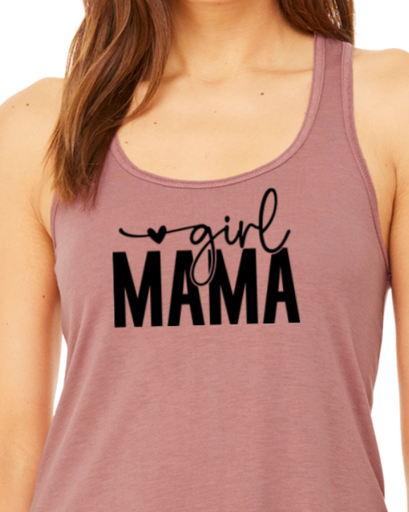 Girl Mama Tank Top Flowy Racerback