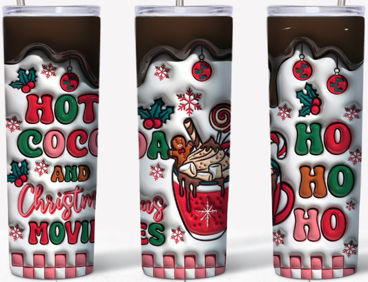 Hot Cocoa and Christmas Movies 20oz Tumbler