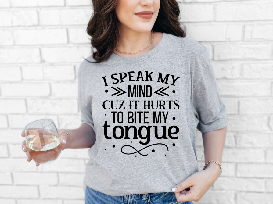 I speak my mind cuz it hurts T-shirt