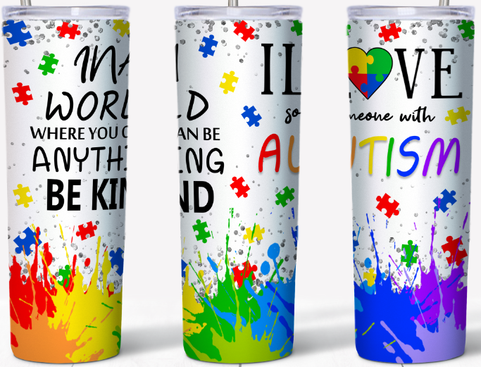 I love someone with Autism 20oz Tumbler