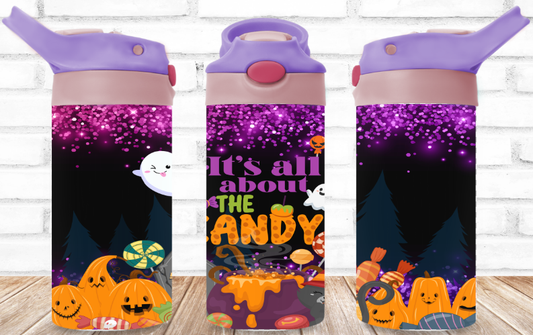 It's all about the candy 12oz Flip Top Tumbler