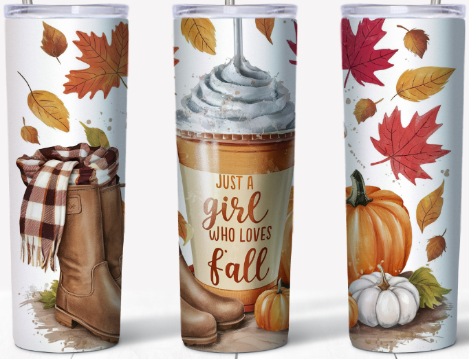 Just a girl who loves Fall 20oz Tumbler