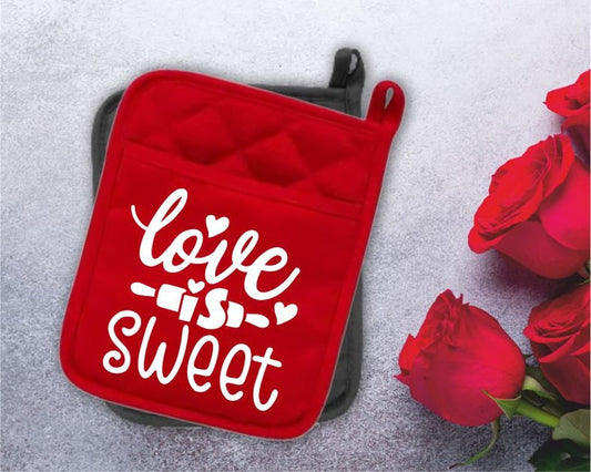 Love is sweet Potholder