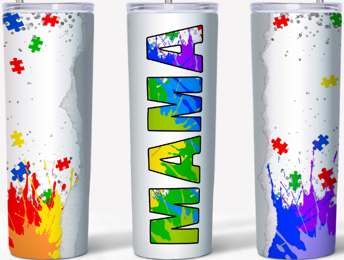 Mama Autism Awareness 20oz Tumbler