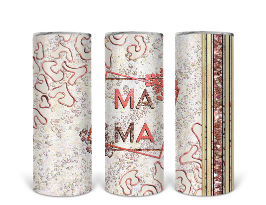 Dark Pink Mama/Mini 20oz & 15oz Tumbler Set