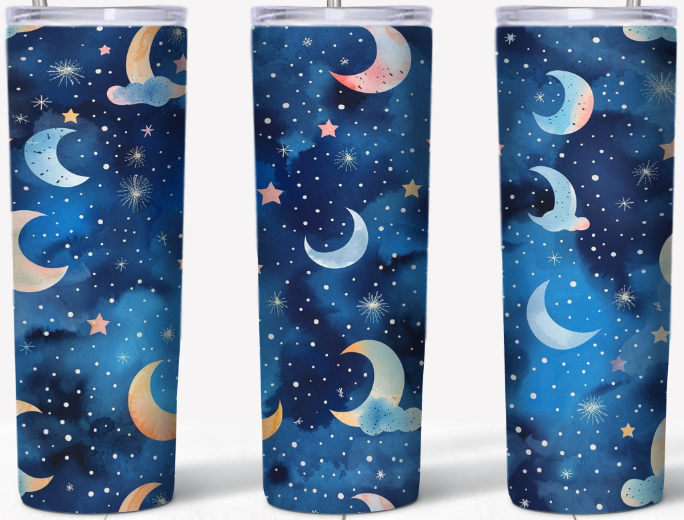 Moon and Stars 20oz Tumbler