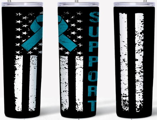 Ovarian Cancer Support 20oz Tumbler