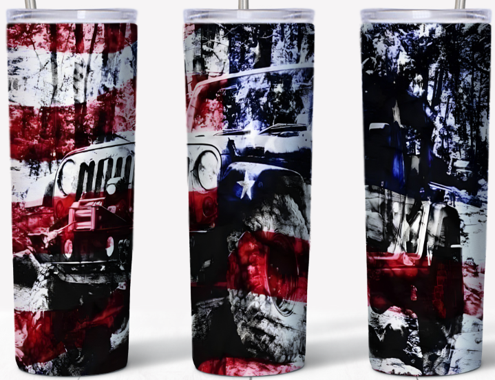 Patriotic Truck 20oz Tumbler