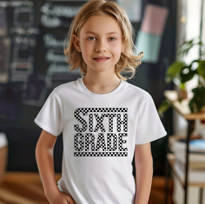 Checkered Grade Youth T-shirt