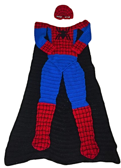 Spider Hero Crochet Blanket- Made to Order