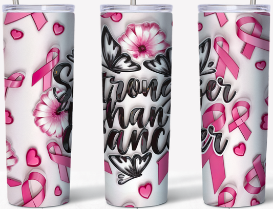 Stronger than Cancer 20oz Tumbler