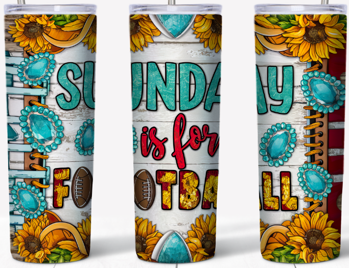 Sunday is for Football 20oz Tumbler