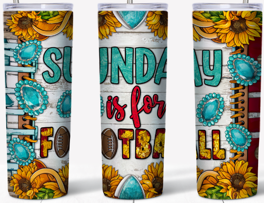 Sunday is for Football 20oz Tumbler