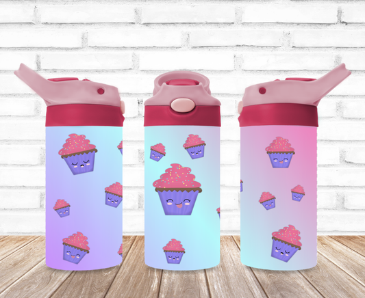 Sweet Cupcakes 12oz Flip Top Tumbler