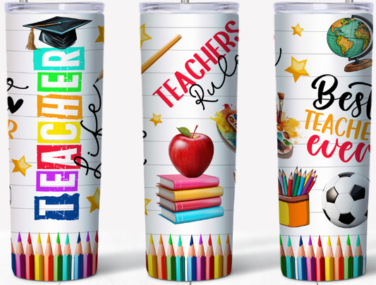 Teacher Life Teachers Rule 20oz Tumbler