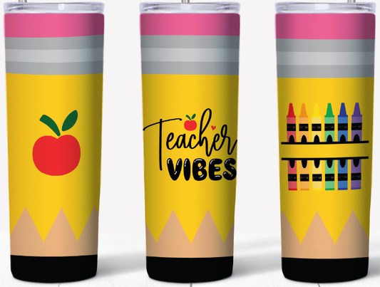 Teacher Vibes 20oz Tumbler