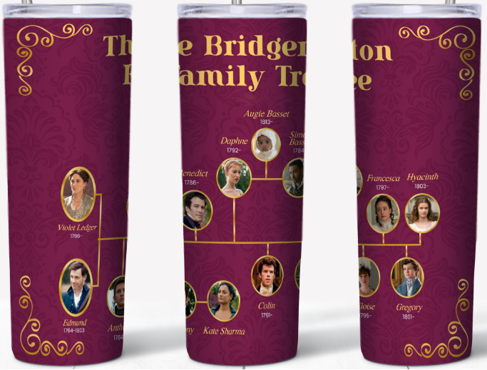 The Bridgerton Family Tree 20oz Tumbler