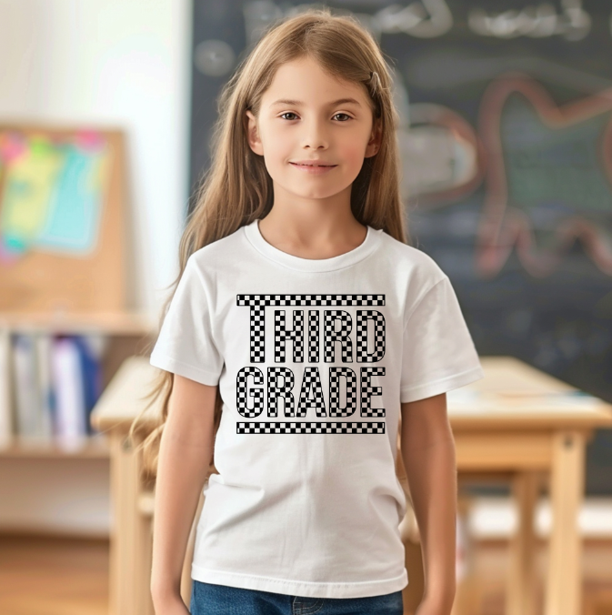 Checkered Grade Youth T-shirt