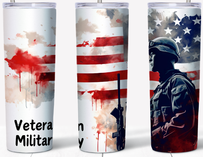 Veteran Military 20oz Tumbler