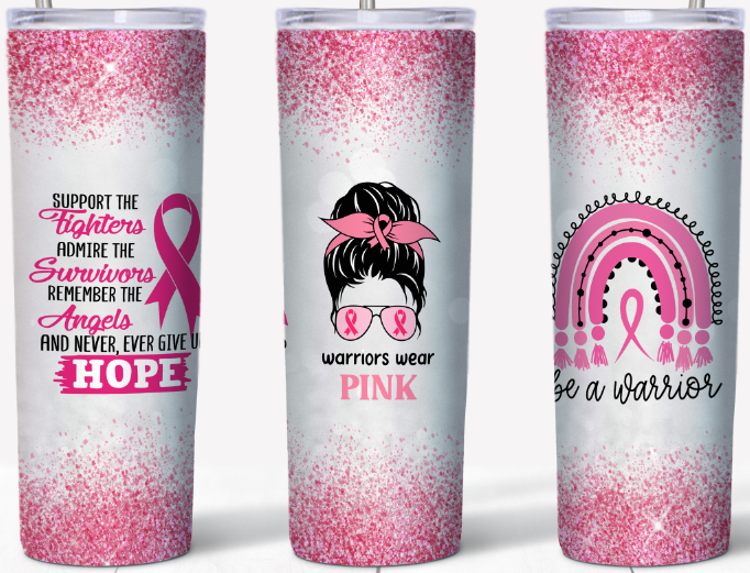 Warriors wear Pink 20oz Tumbler