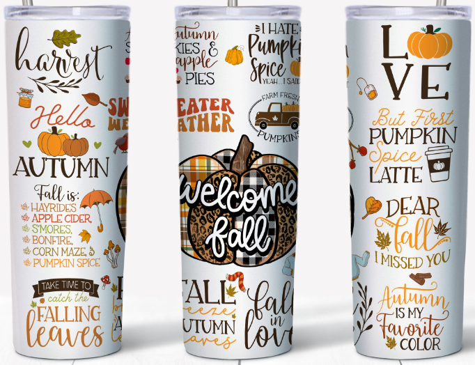 Welcome Fall 20oz Tumbler